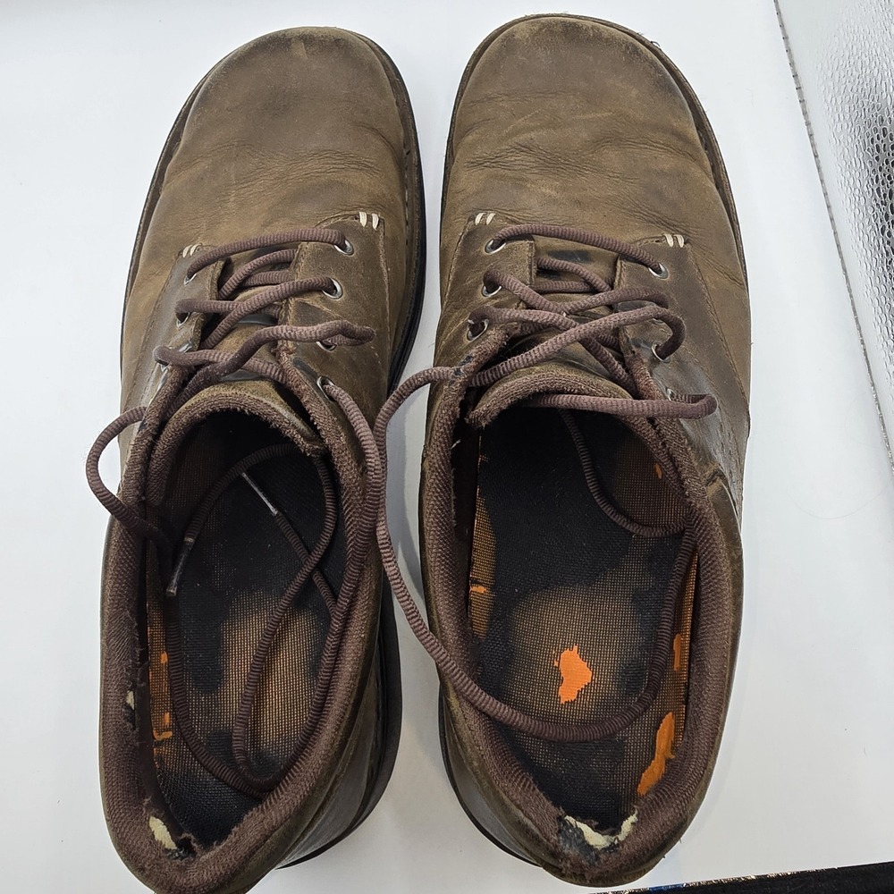 Merrell Men's Brown Leather Casual Walking Shoes Size 9.5 Lace Up Comfort - Picture 7 of 8